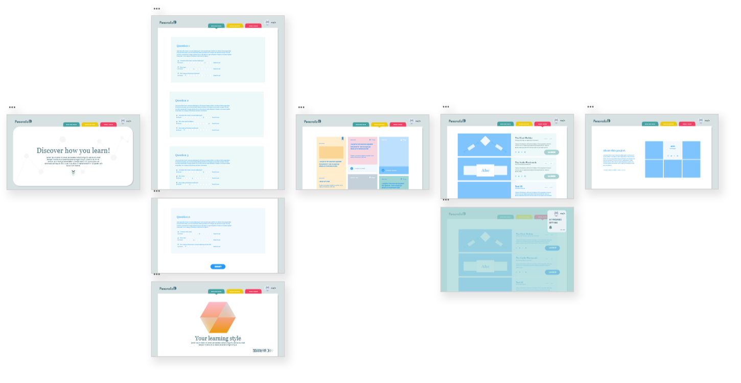 web app wireframe